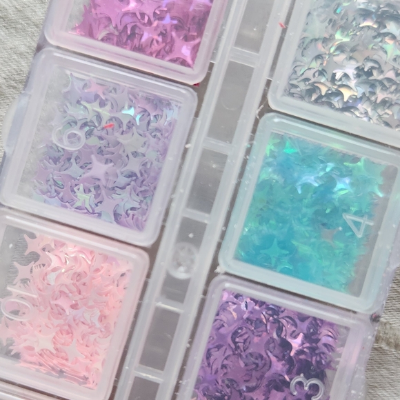 Assorted Nail Decals/Rhinestones/Decor/Glitter - Picture 3 of 5